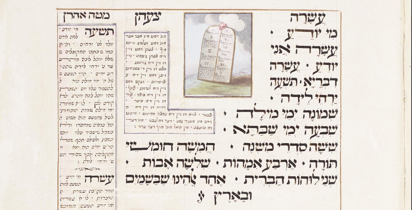 Crop from the Rylands Leipnik Haggadah