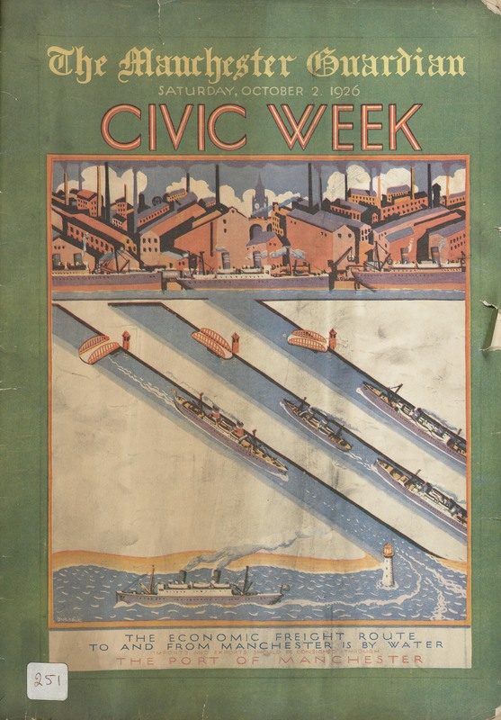 Front cover of the 'Manchester Guardian's' Civic Week edition.