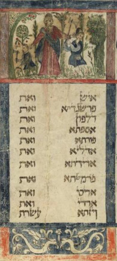 Colophon from the The National Library of Israel's Esther Scroll.