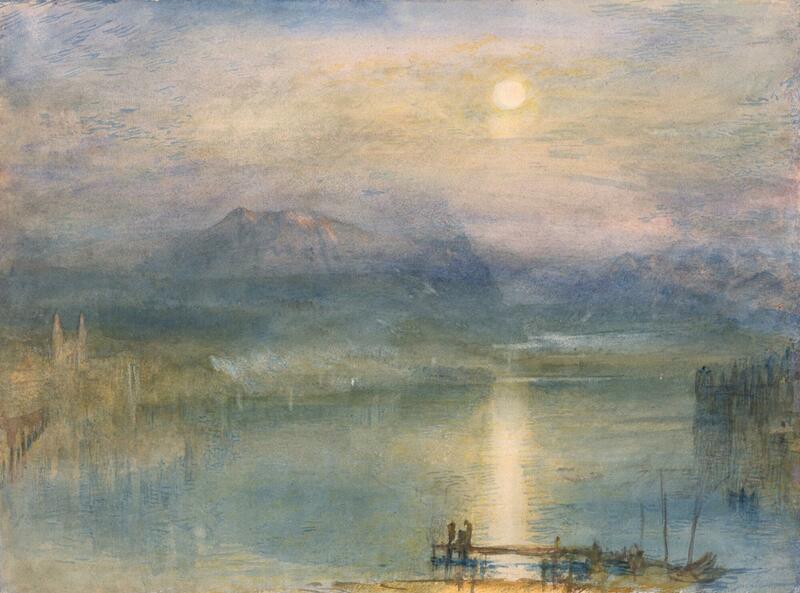 Moonlight on Lake Lucerne - IIIF Image