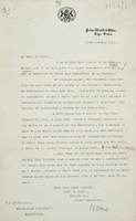 Letter of introduction sent by Jan Smuts to CP Scott.