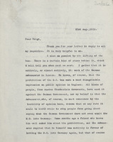 First side of letter from Crozier.