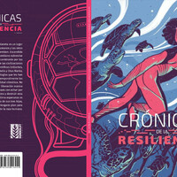 The cover of a graphic novel depicting a young Black woman with an Afro hairstyle swimming in the depths of the ocean along with a group of turtles.