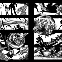 The zine has seven panels, and engages the flows and sequences of Black life, transcending the limits of the page and flowing towards a threshold: the potency of what-is-to-become.