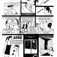 A 12-page zine titled “Ana: the dream of return”. The comic tells the story of Ana, a young Indigenous girl, who lives in a rural Indigenous community in Colombia. Lack of income obliges her parents to send her to the city where she finds work as a domestic servant. The work is hard and poorly paid, and the conditions are bad: she sleeps on the floor, eats in the yard, is sexually harassed by her employer’s son and suffers racist insults. One night, Ana escapes and returns to her village for Christmas - but she knows she must go back.